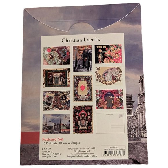 NEW! Christian Lacroix The Art of Travel Postcard Set 10 cards unique designs - Picture 3 of 4